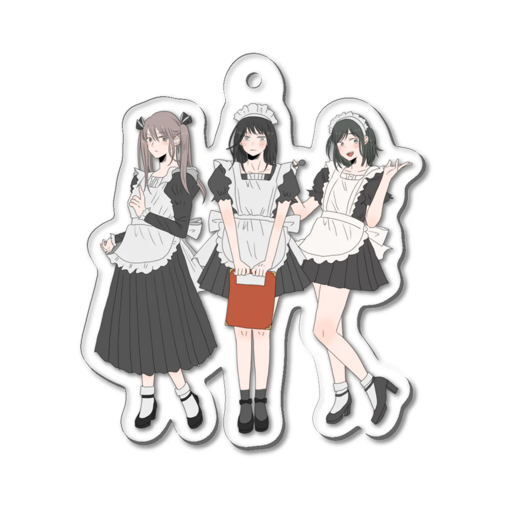 いくたはな🖋漫画家の学祭午後トリオ Acrylic Key Chain