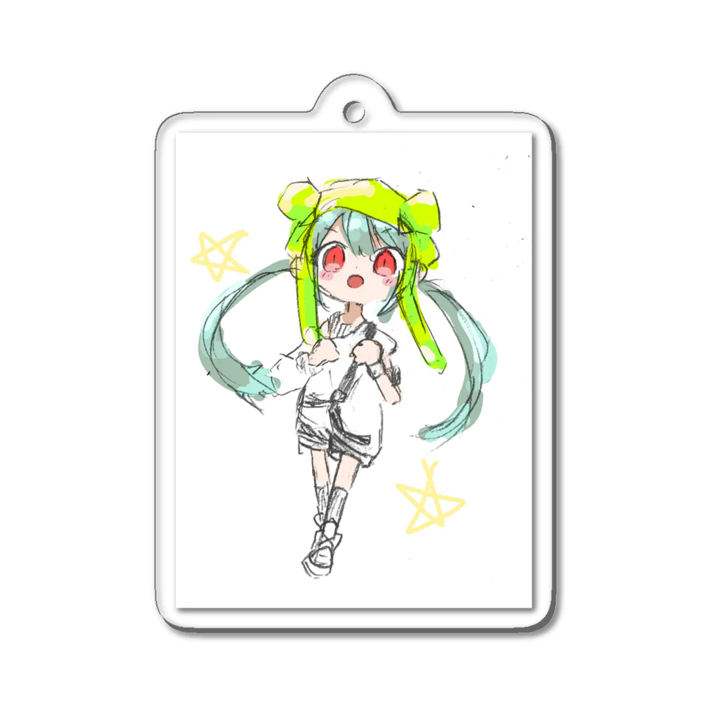 ボーダーラインのあめちゃん Acrylic Key Chain