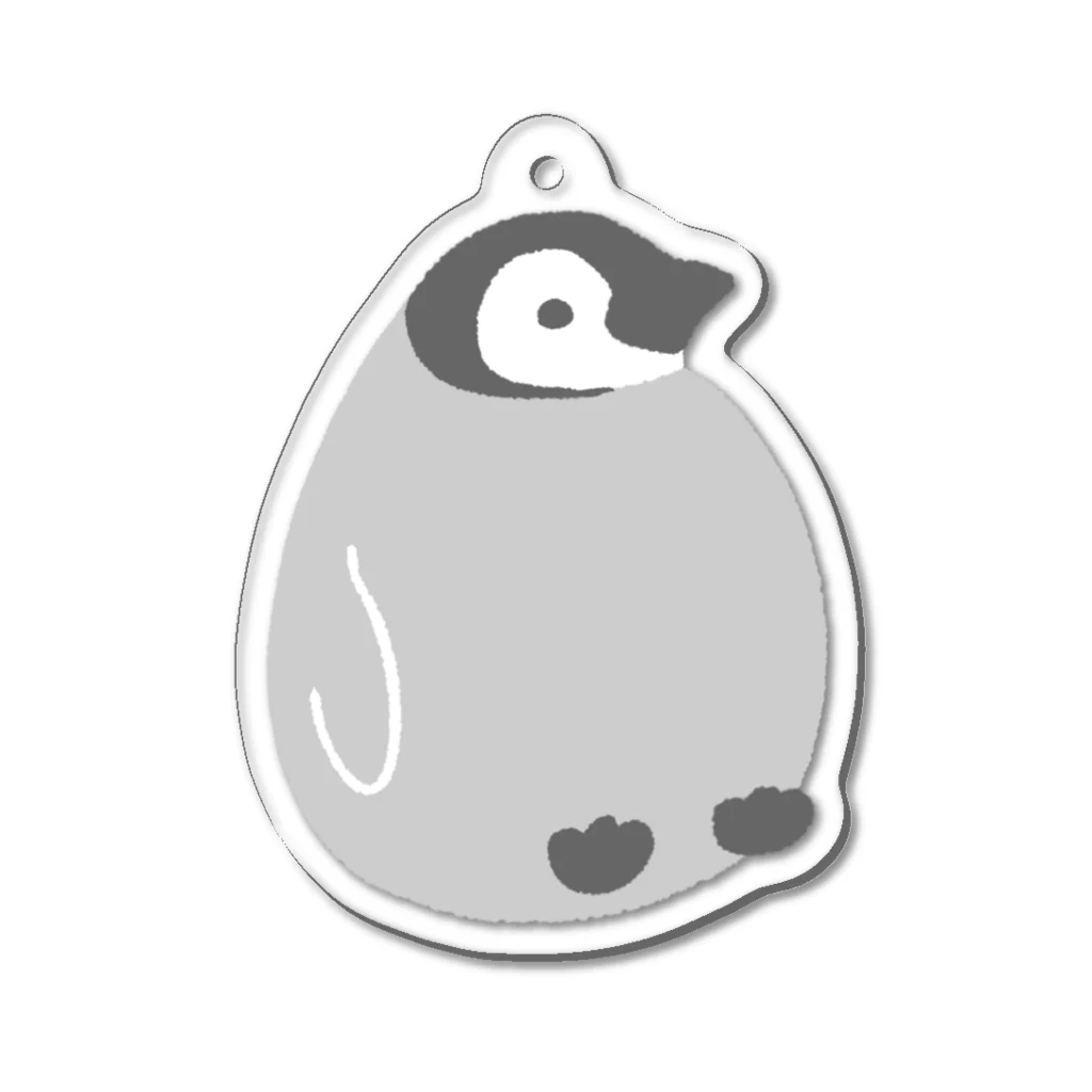 きゅう🐧イラストレーターのコウテイペンギンのヒナ アクリルキーホルダー