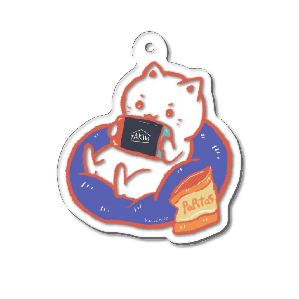 naty's doodlesのgaming cat Acrylic Key Chain