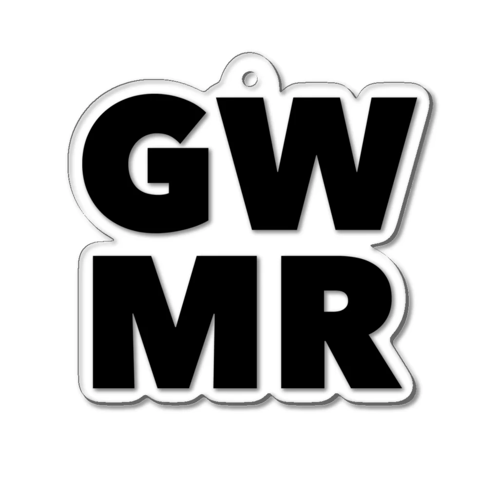 GO WITH ME RECORDSのGWMR ロゴ アクリルキーホルダー Acrylic Key Chain