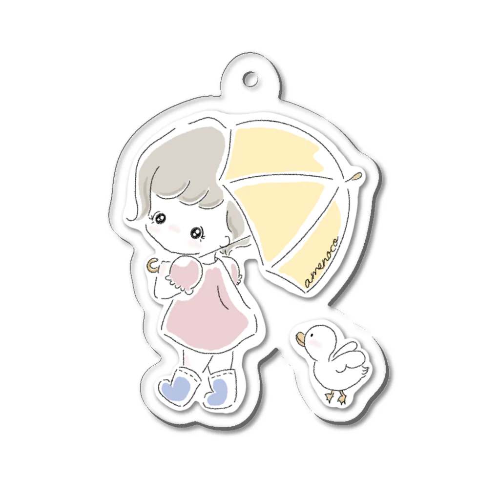 ameちゃんのオンラインショップのameちゃんとあひるさんキーホルダー Acrylic Key Chain