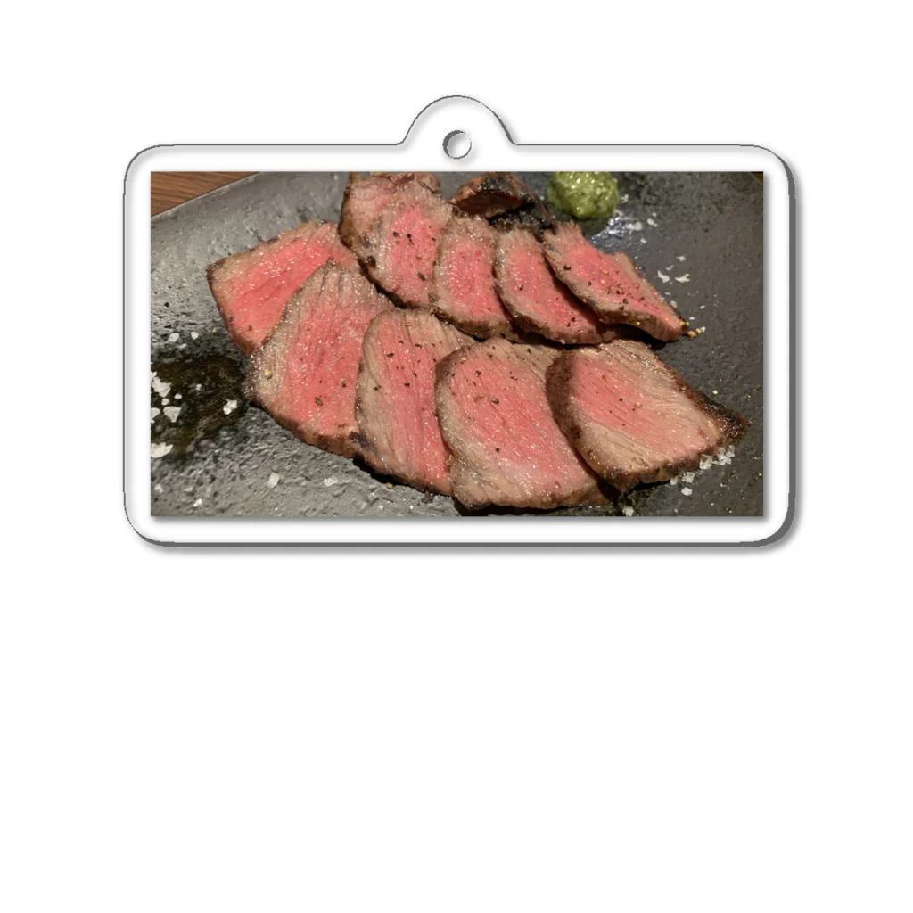 tatatakahashiの吉祥寺で食べた肉 Acrylic Key Chain