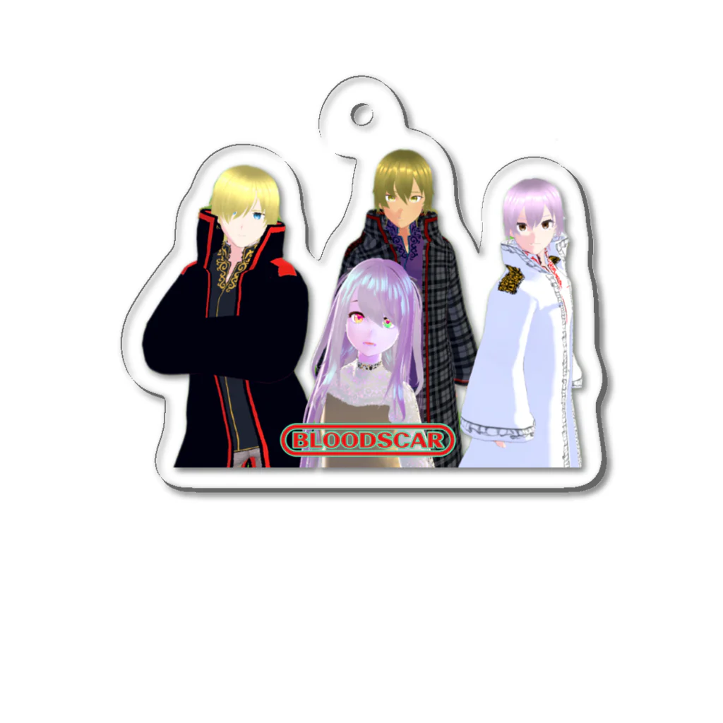 蒼くて黝々しい ( くろみん )のBLOODSCARアクキー Acrylic Key Chain