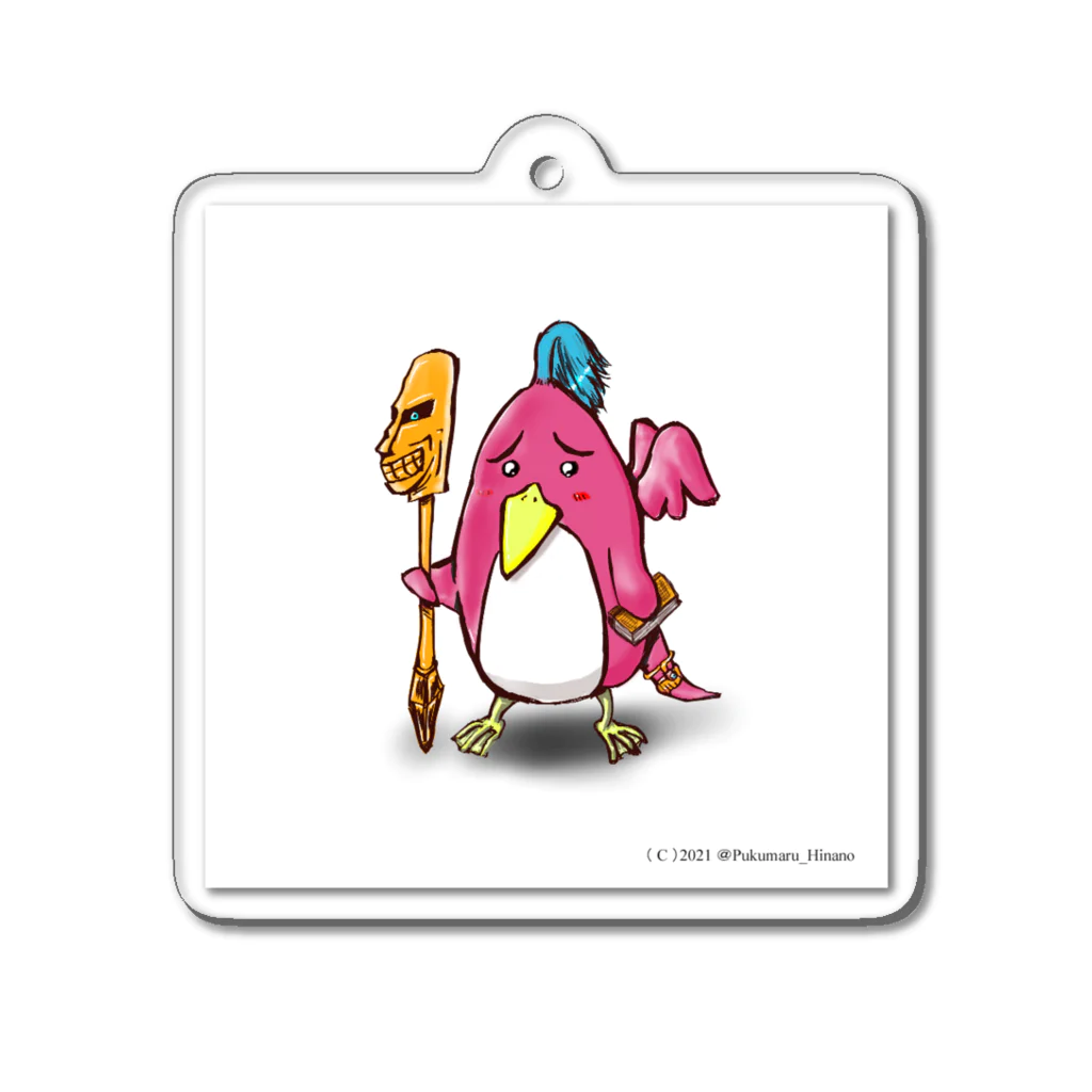 ぷくぷくショップのロケットペンギンマスコット Acrylic Key Chain