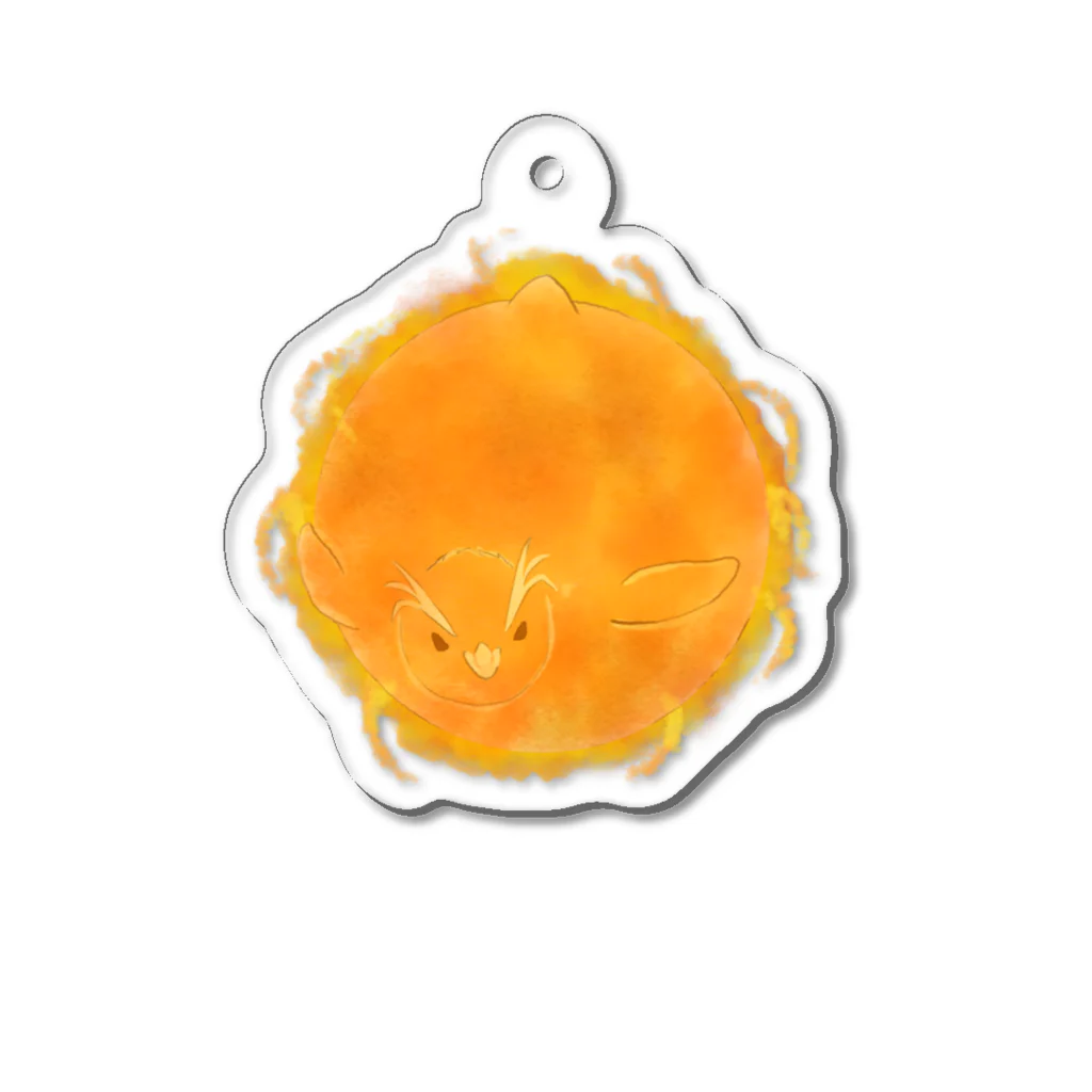 びすびの太陽ぺんぺん Acrylic Key Chain