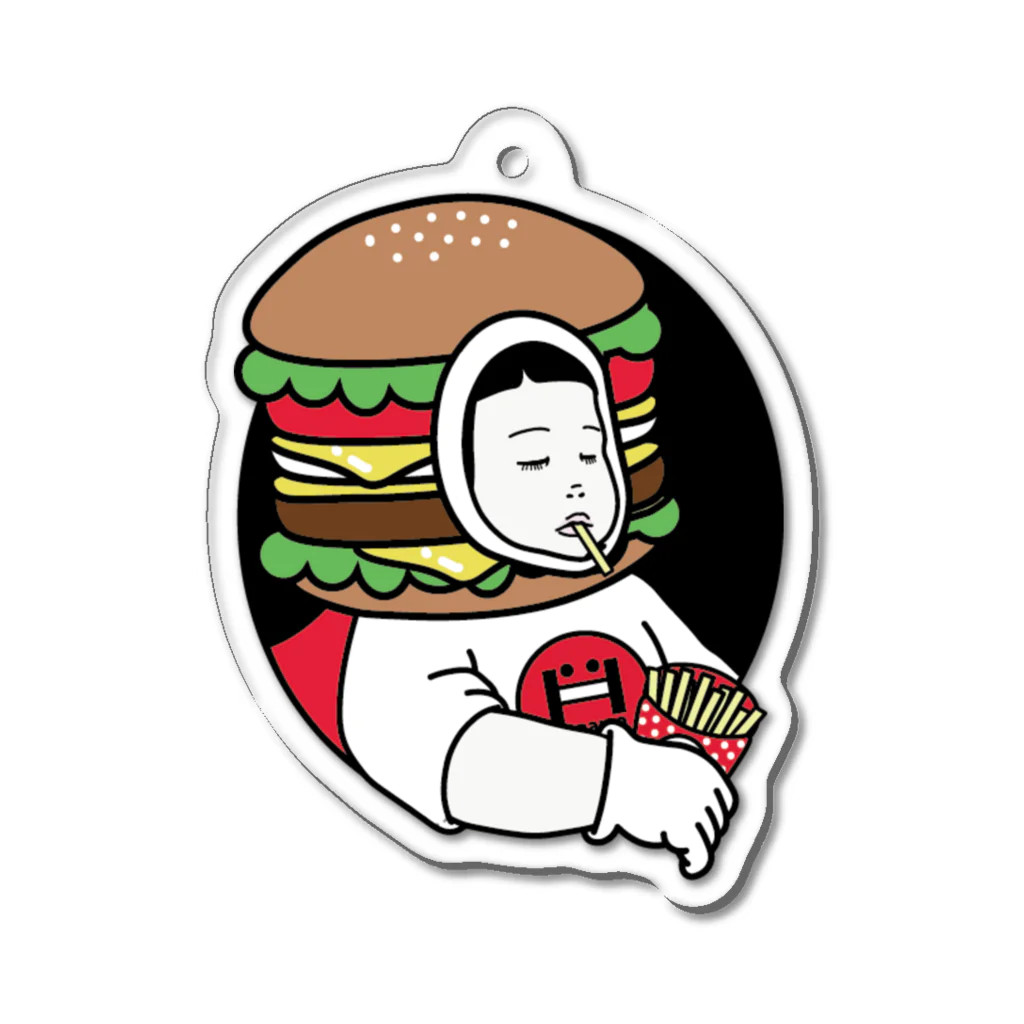 ハナイロの桃尻バーガール Acrylic Key Chain