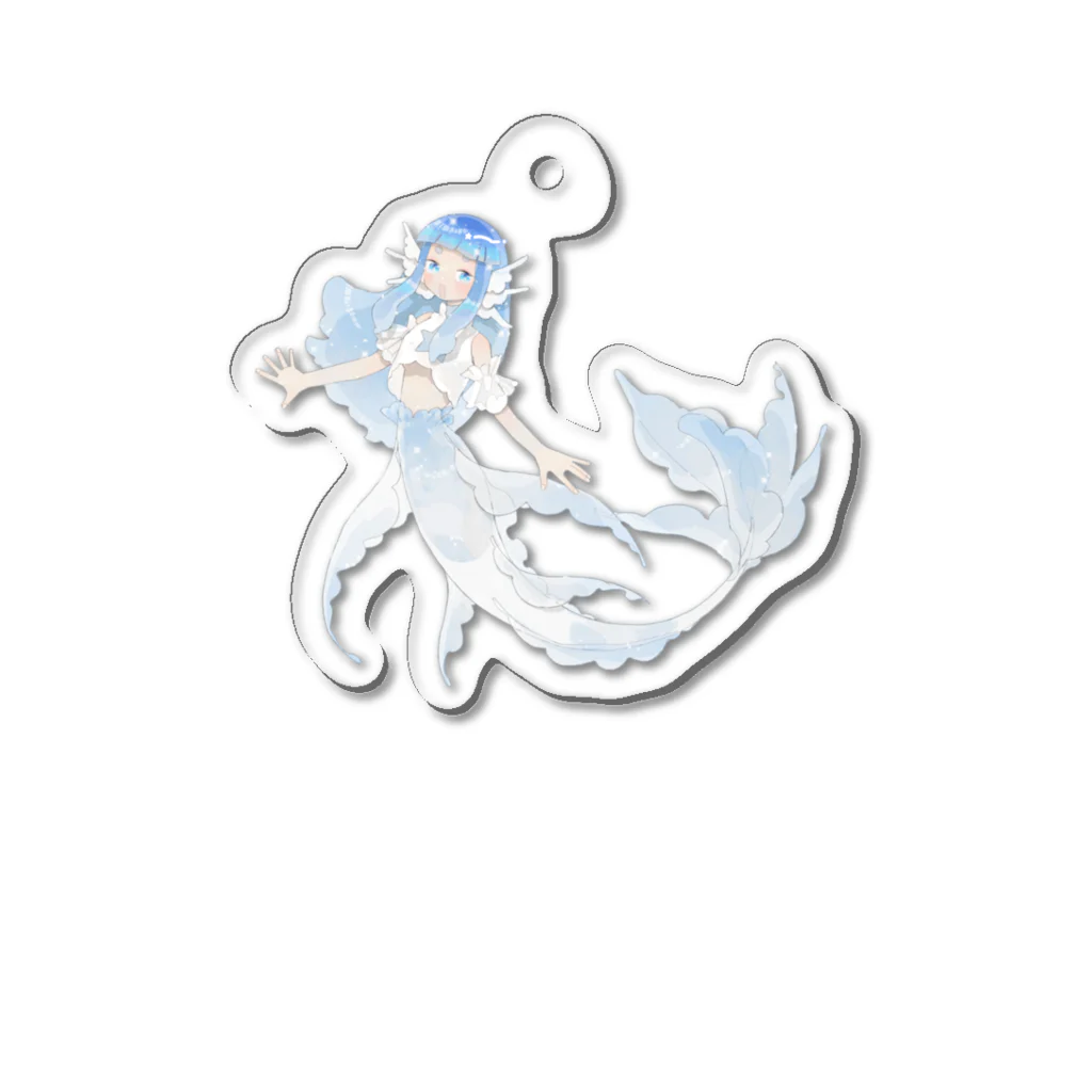 星花研究所の水ちゃんのグッズ Acrylic Key Chain