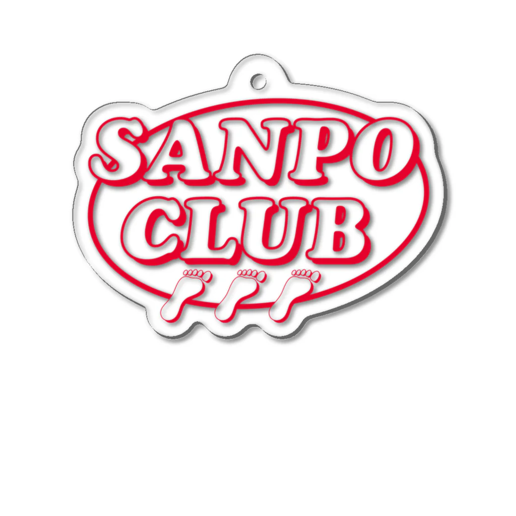 NujadeamのSANPO CLUB_Red Acrylic Key Chain