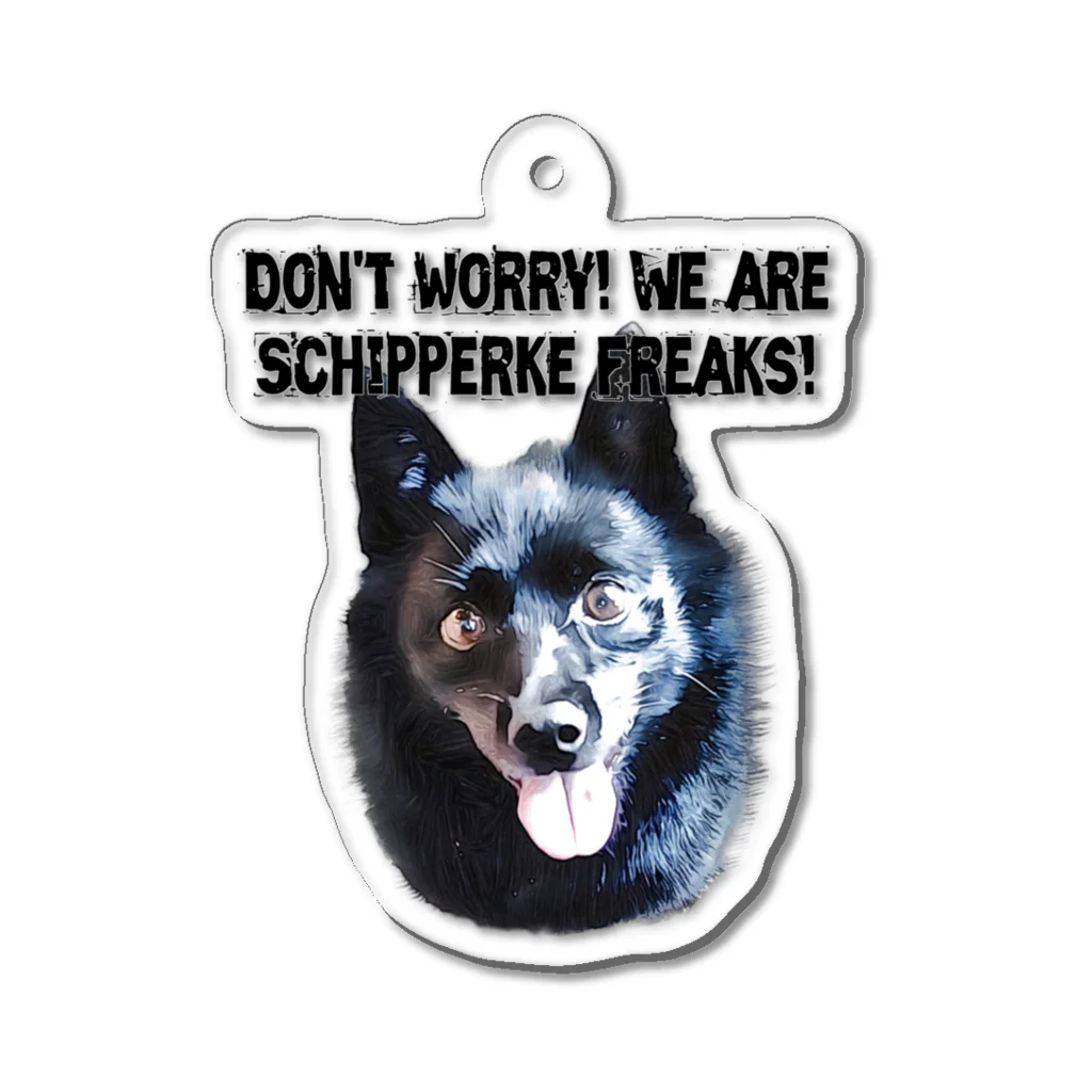 Doggie FreaksのSchipperke Freaks Acrylic Key Chain