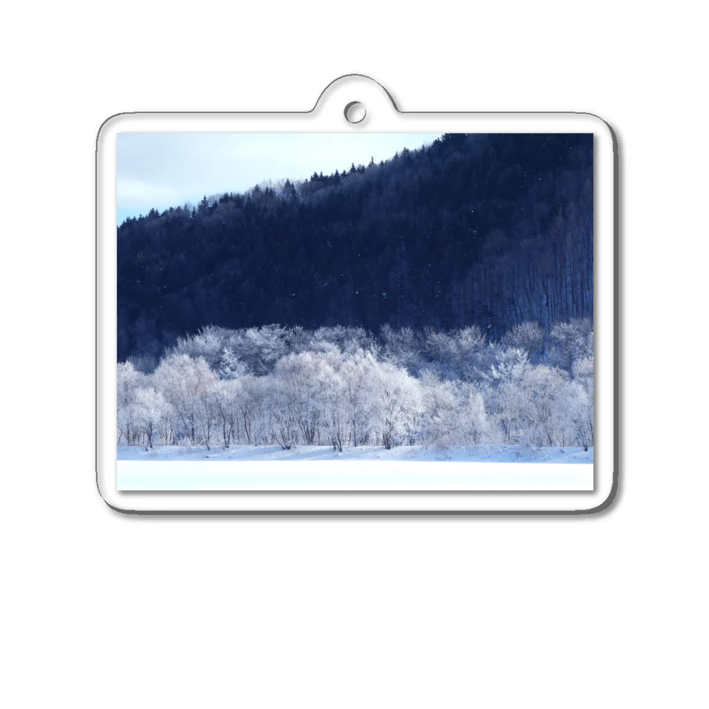 gallery  mihaccoの北海道の雪景色 Acrylic Key Chain