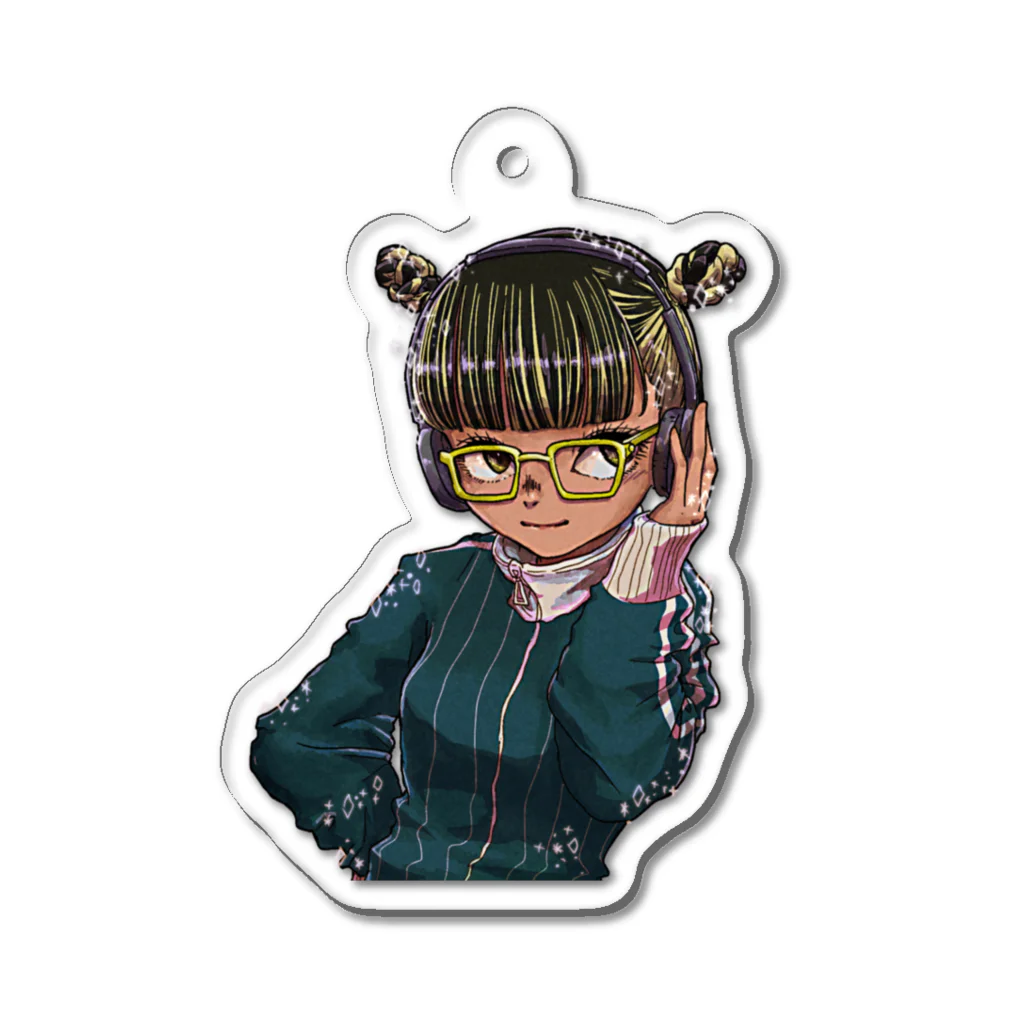 Uraraのメガネ子ちゃん Acrylic Key Chain