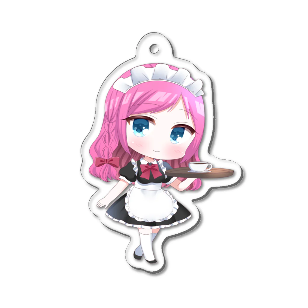 巫護まにのメイドまに Acrylic Key Chain