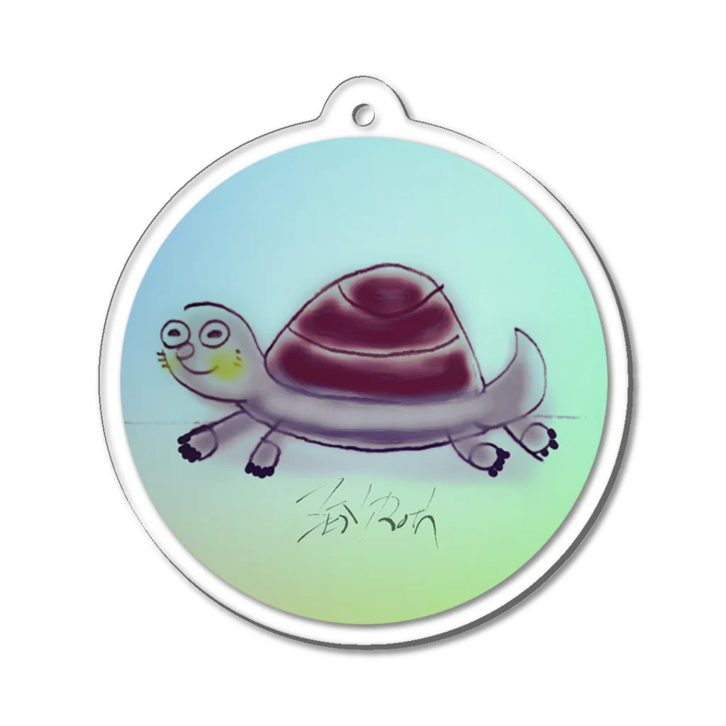 Round Gameのゼニ亀 Acrylic Key Chain