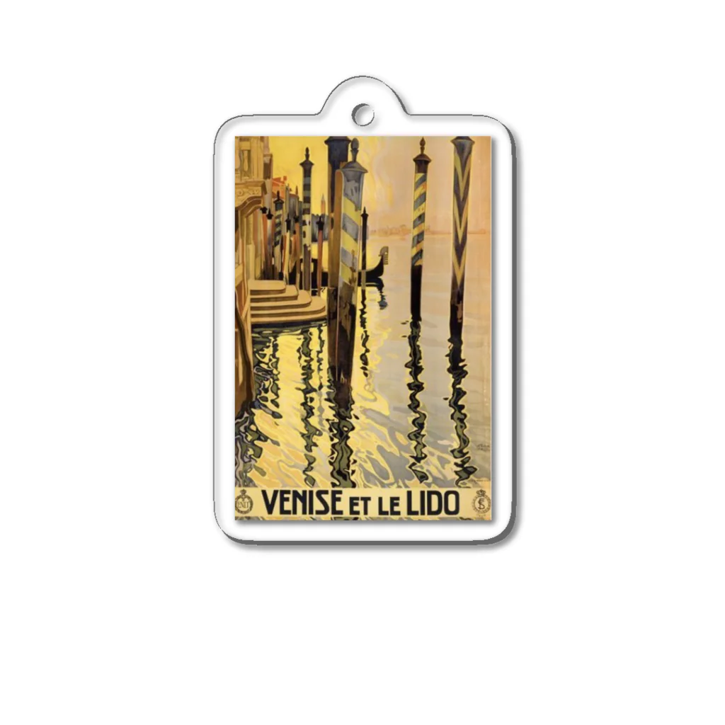 YS VINTAGE WORKSのイタリア・ヴェネツィア リド島 Acrylic Key Chain