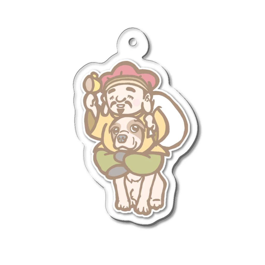 pipippuの大黒天犬 Acrylic Key Chain