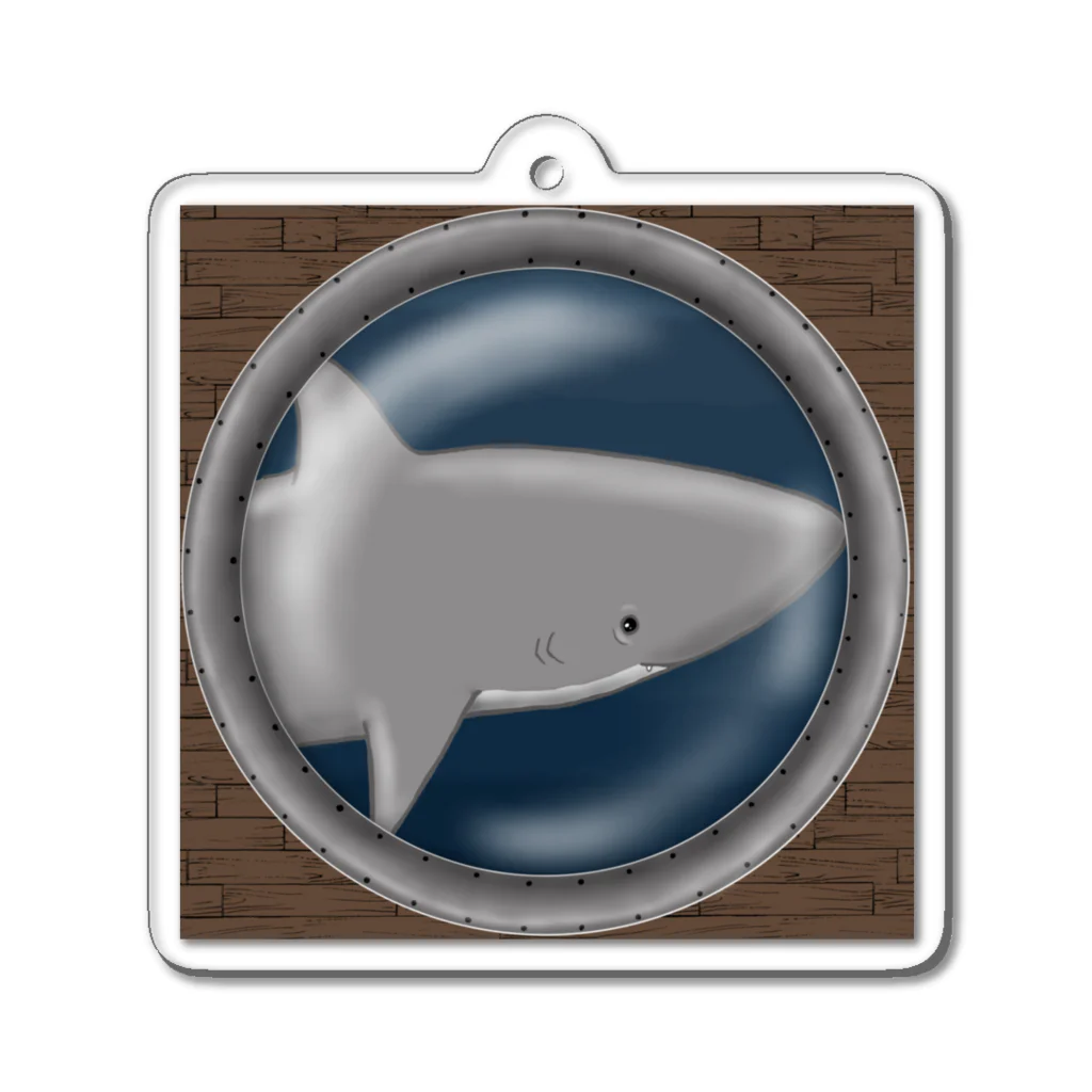 Sharks.の潜水艦の窓 Acrylic Key Chain