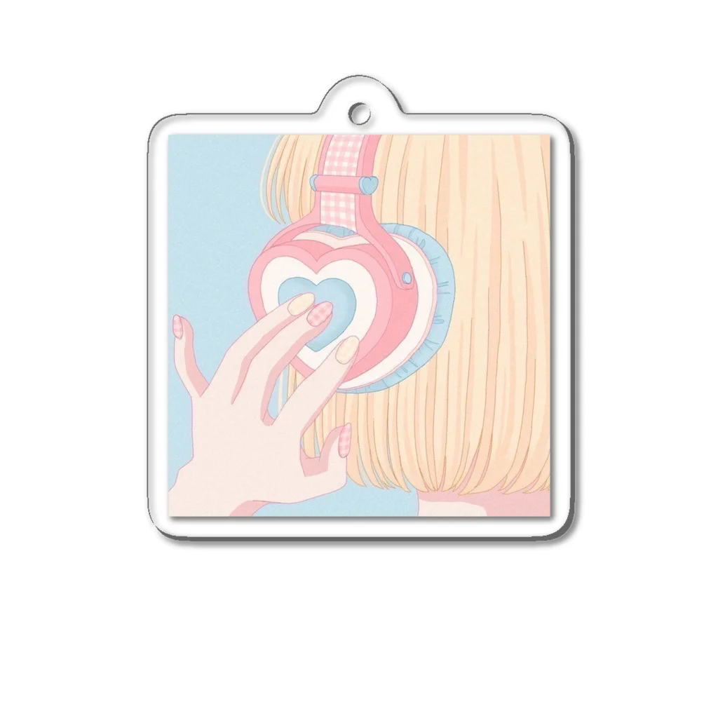 ゆぽまるのふんふん♪ Acrylic Key Chain