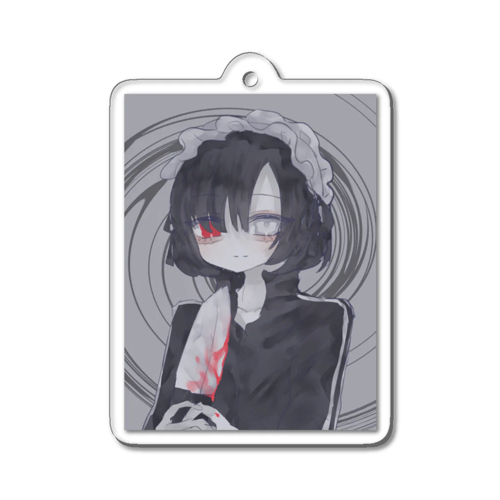 あくむ病院の紅 Acrylic Key Chain