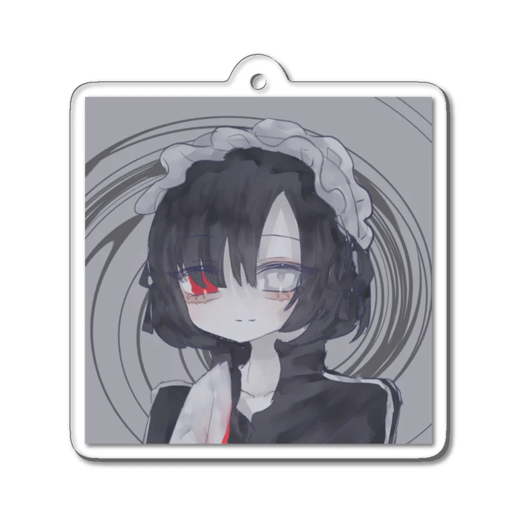 あくむ病院の紅 Acrylic Key Chain