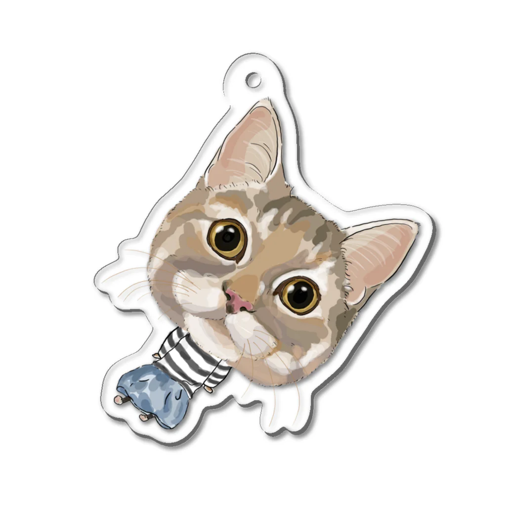 みきぞーん｜保護猫 ミッキー画伯と肉球とおともだちのlizu Acrylic Key Chain