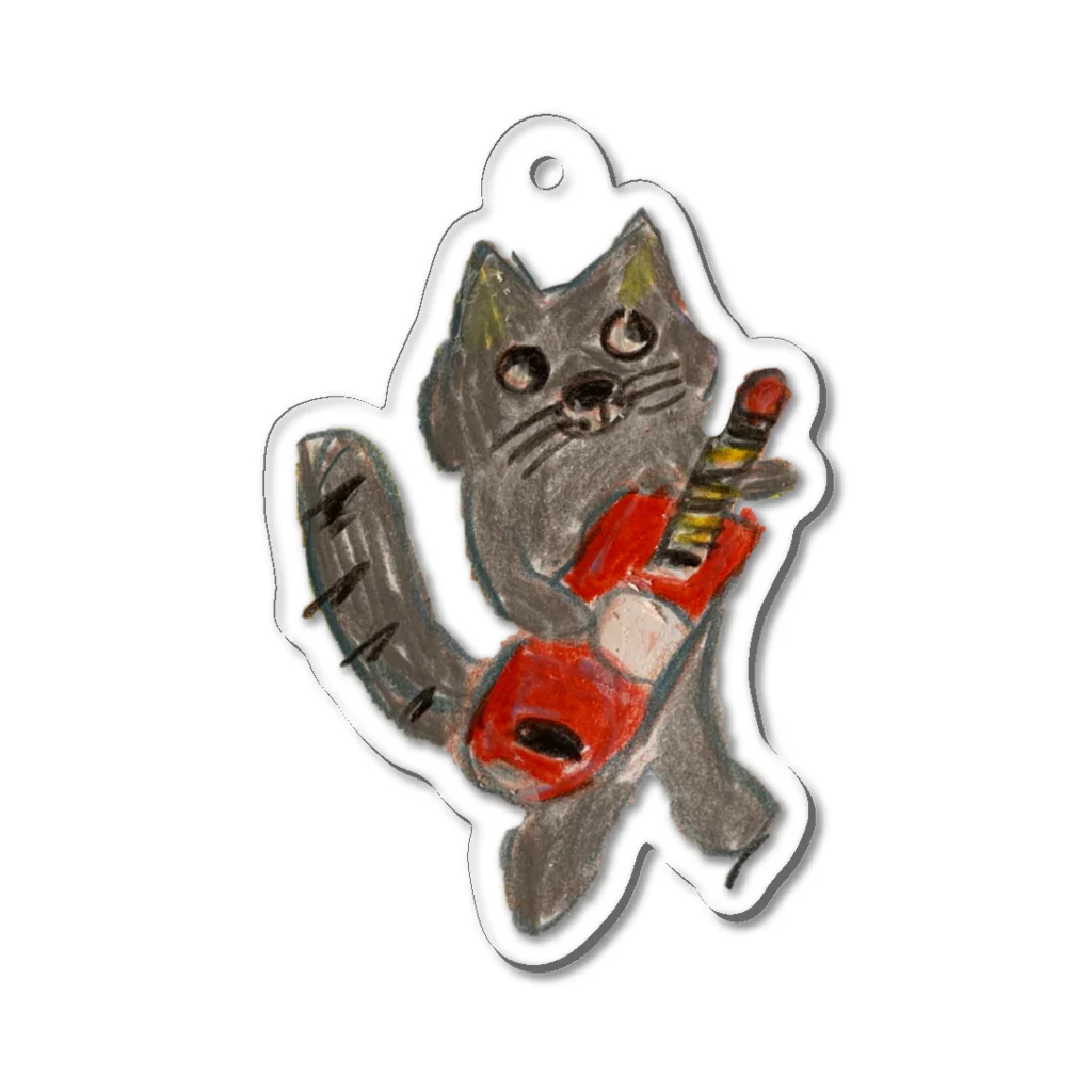 お雑煮のrocker（猫） Acrylic Key Chain