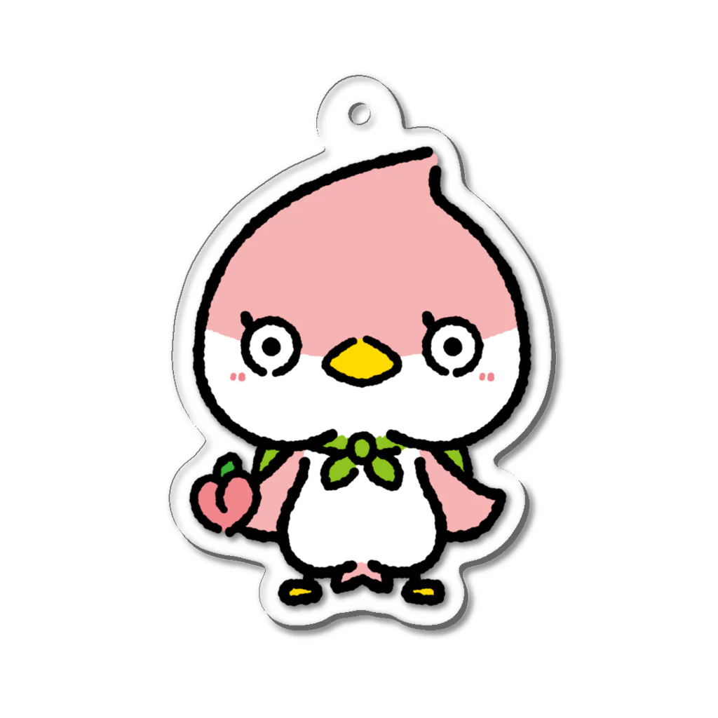 モモノスケ🍑🐦️のモモちゅん Acrylic Key Chain