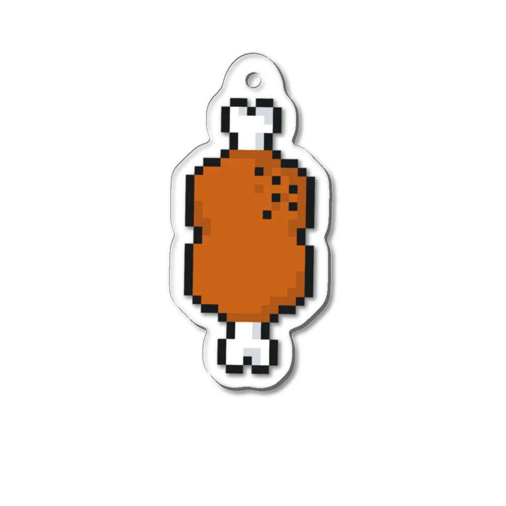 yuNN3のドット絵　マンガ肉 Acrylic Key Chain