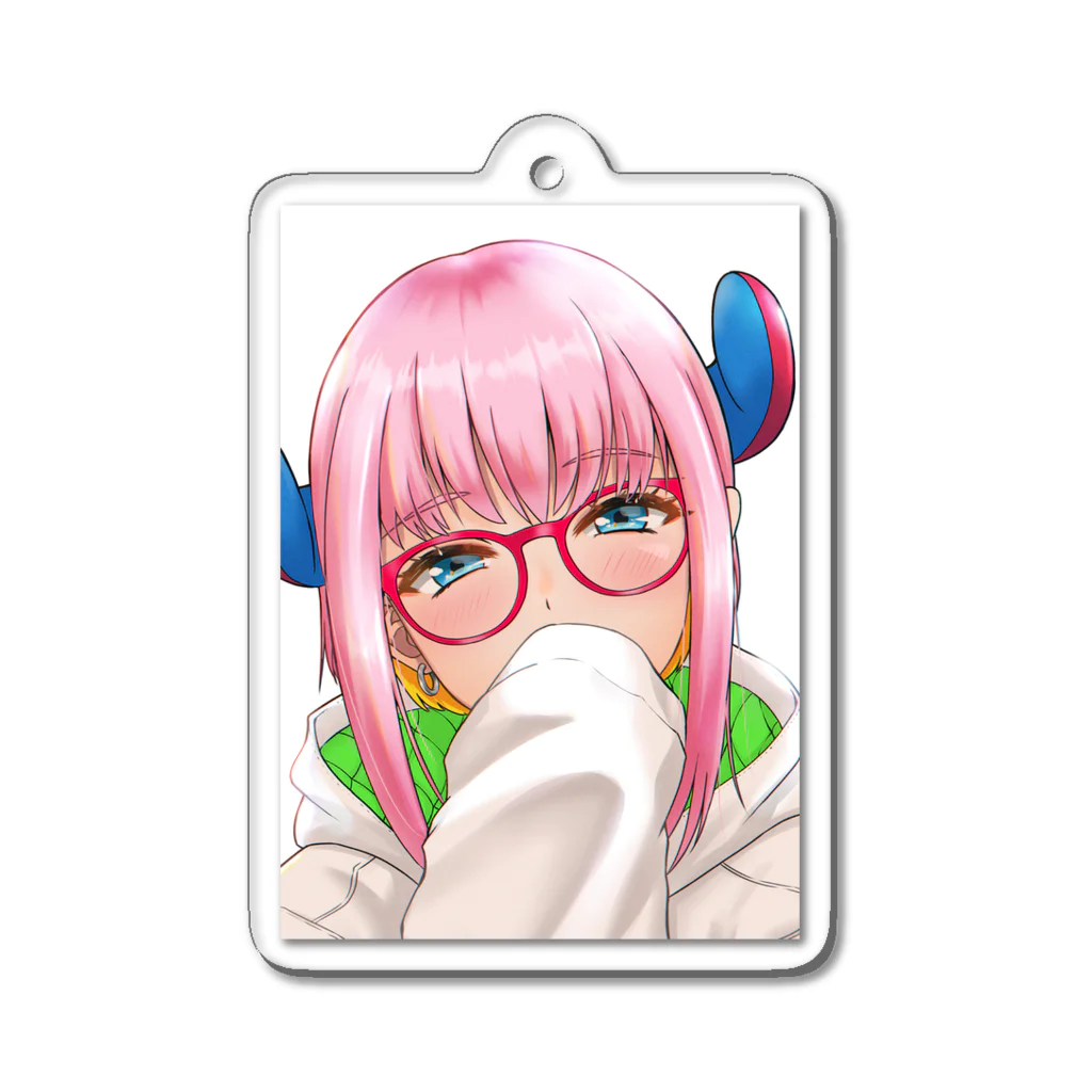 イエローフロッグの角田つの03 Acrylic Key Chain