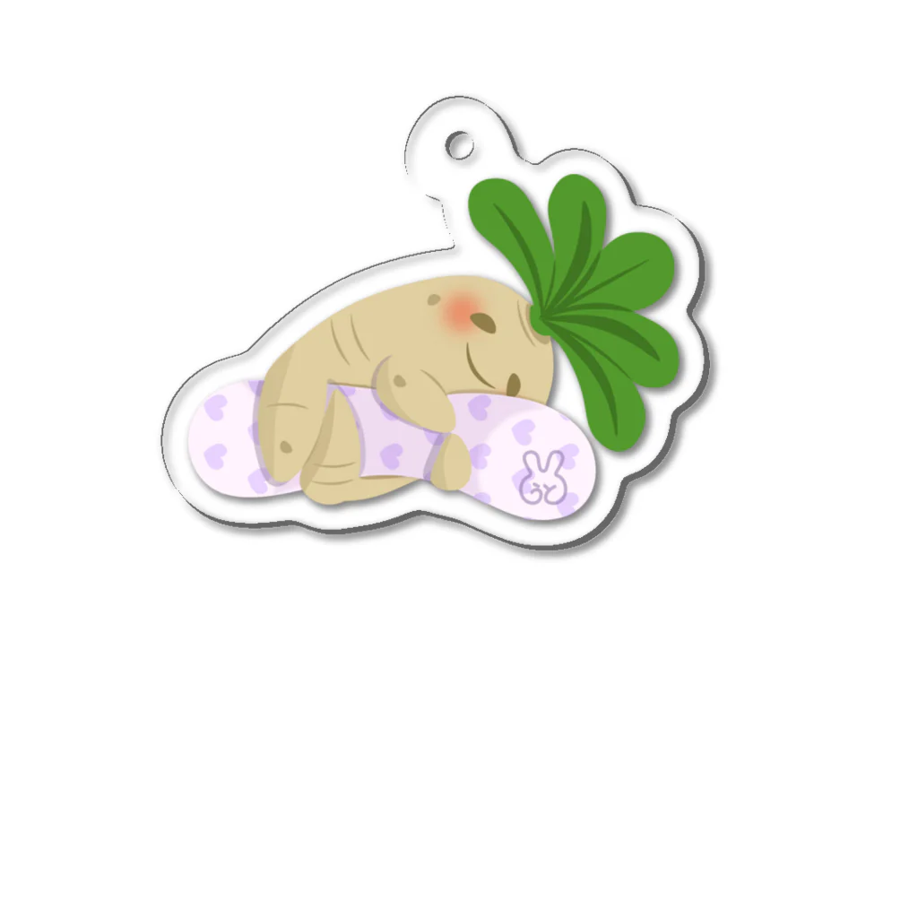 うとのぎゃらり〜🐰の抱き枕マンドラゴラさん Acrylic Key Chain