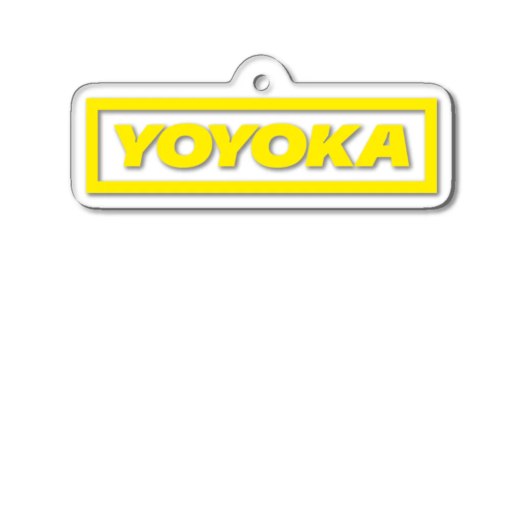 YOYOKAのYOYOKA LOGO 黄色 Acrylic Key Chain