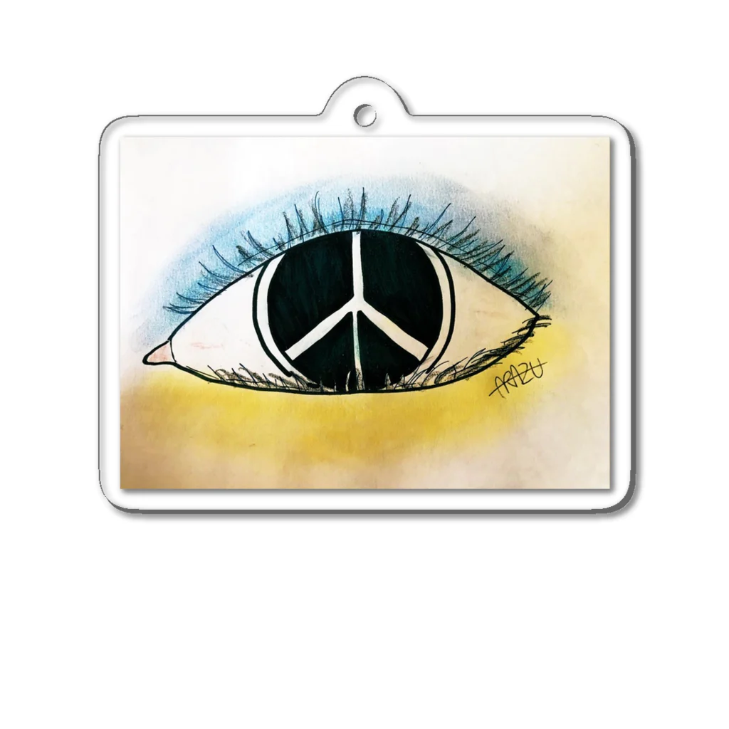 ARAZUのPEACE Acrylic Key Chain