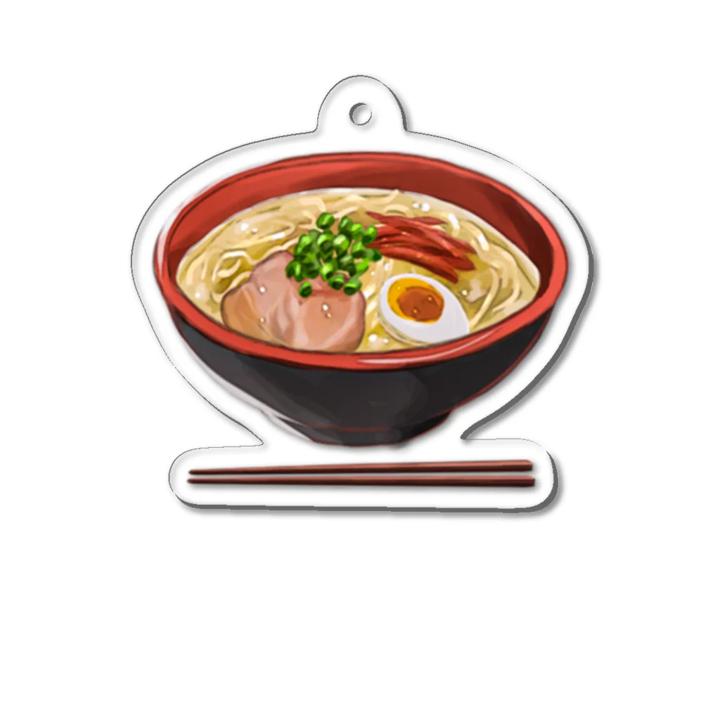 I N NI Nの豚骨ラーメン Acrylic Key Chain