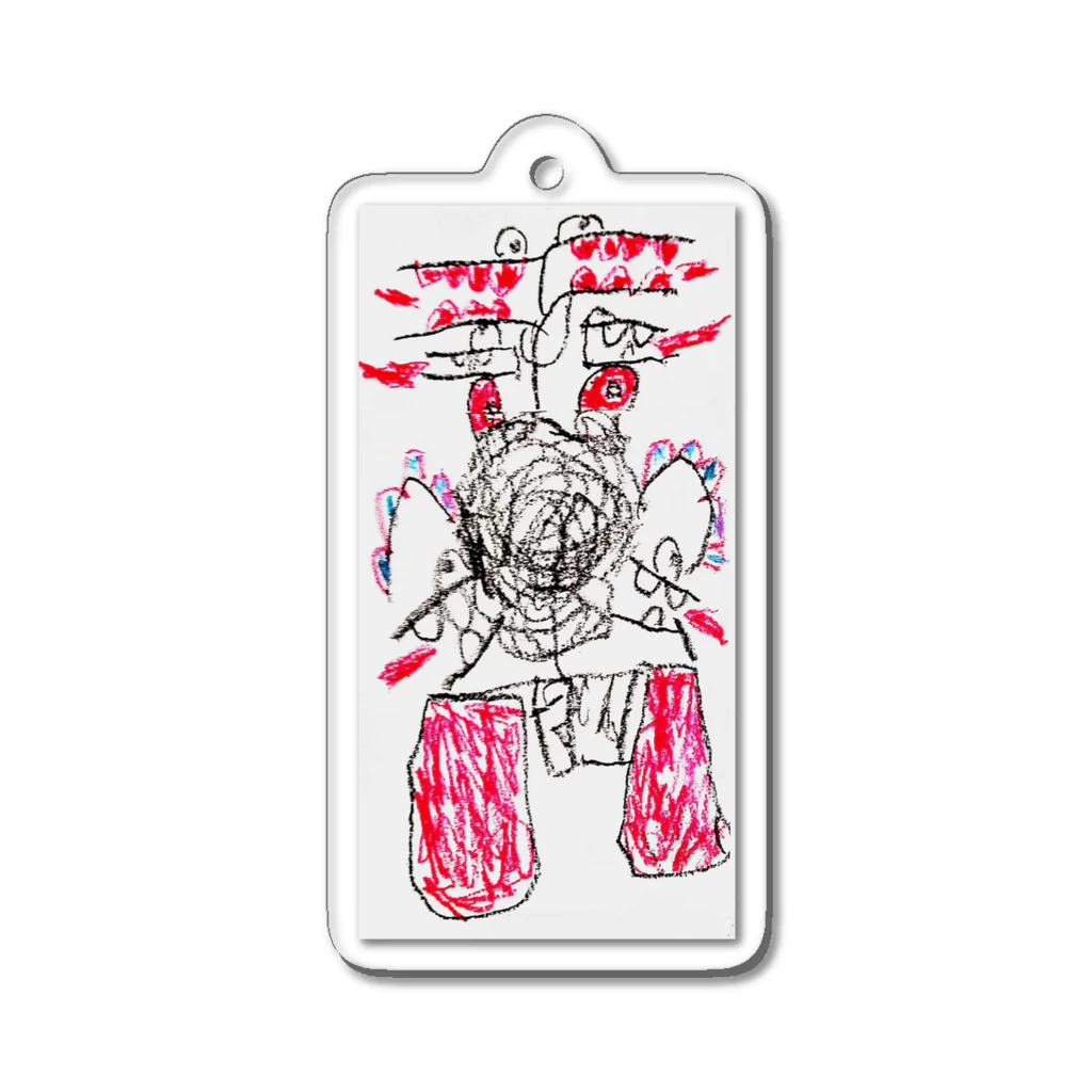 AtoZLabのファイヤーD Acrylic Key Chain