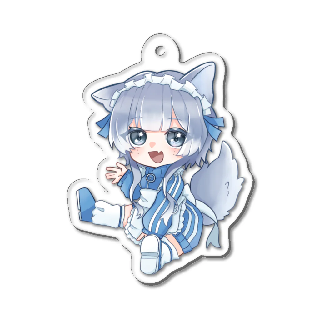 藍夢にゆ🐺🆕a.k.aスクランブルエッグ藍夢の藍夢ちゃんグッズ アクリルキーホルダー