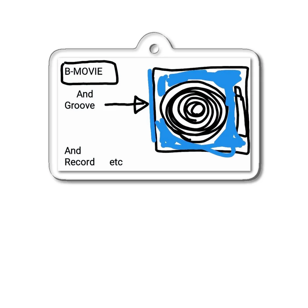 B-MOVIEのand  groove Acrylic Key Chain