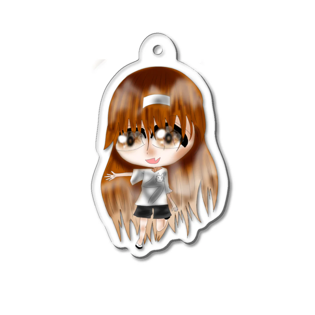 にゃん吉（hai）フォロー返ししますのにゃん吉キーホルダー Acrylic Key Chain