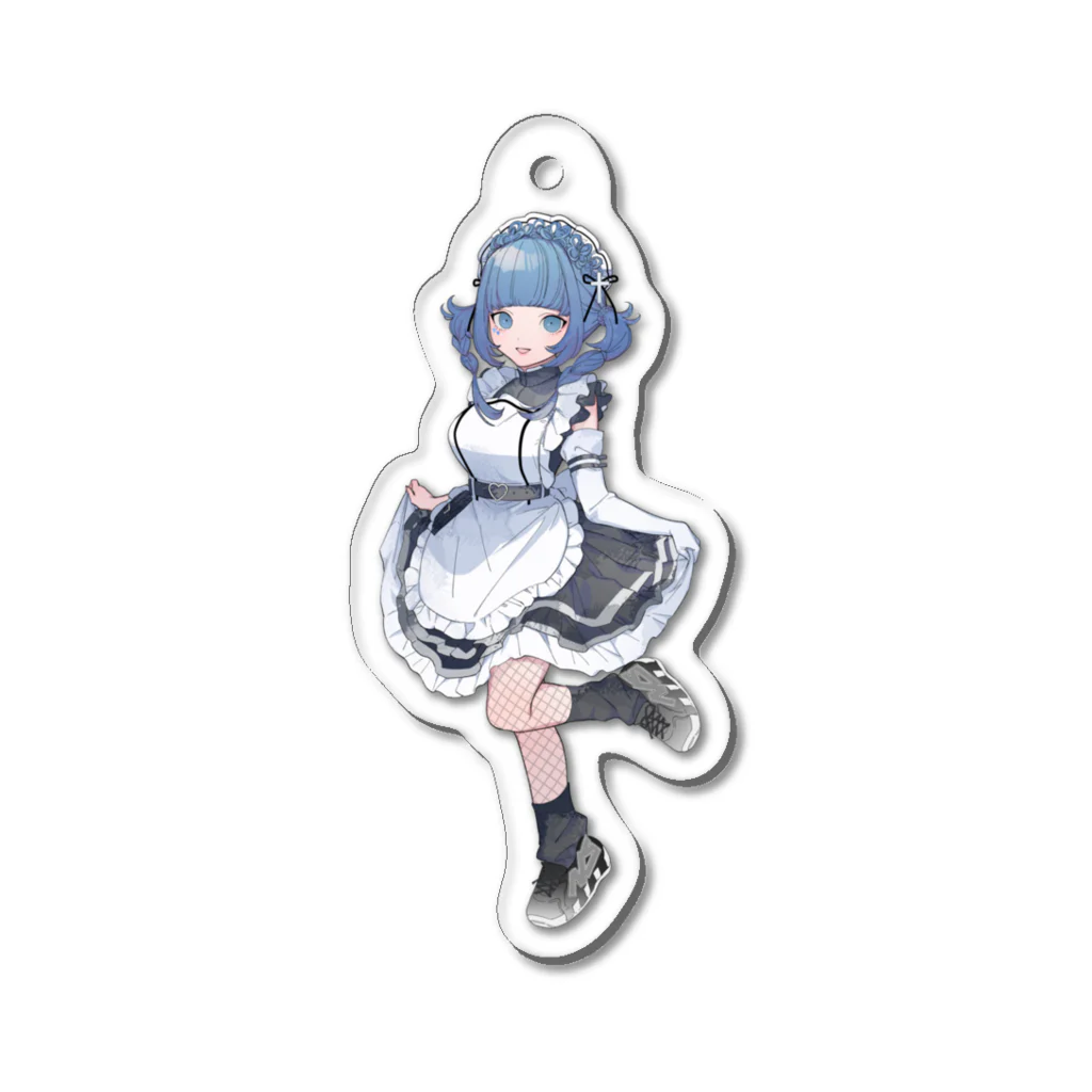 七瀬さくらの七瀬さくら サイバーメイド全身ver. Acrylic Key Chain