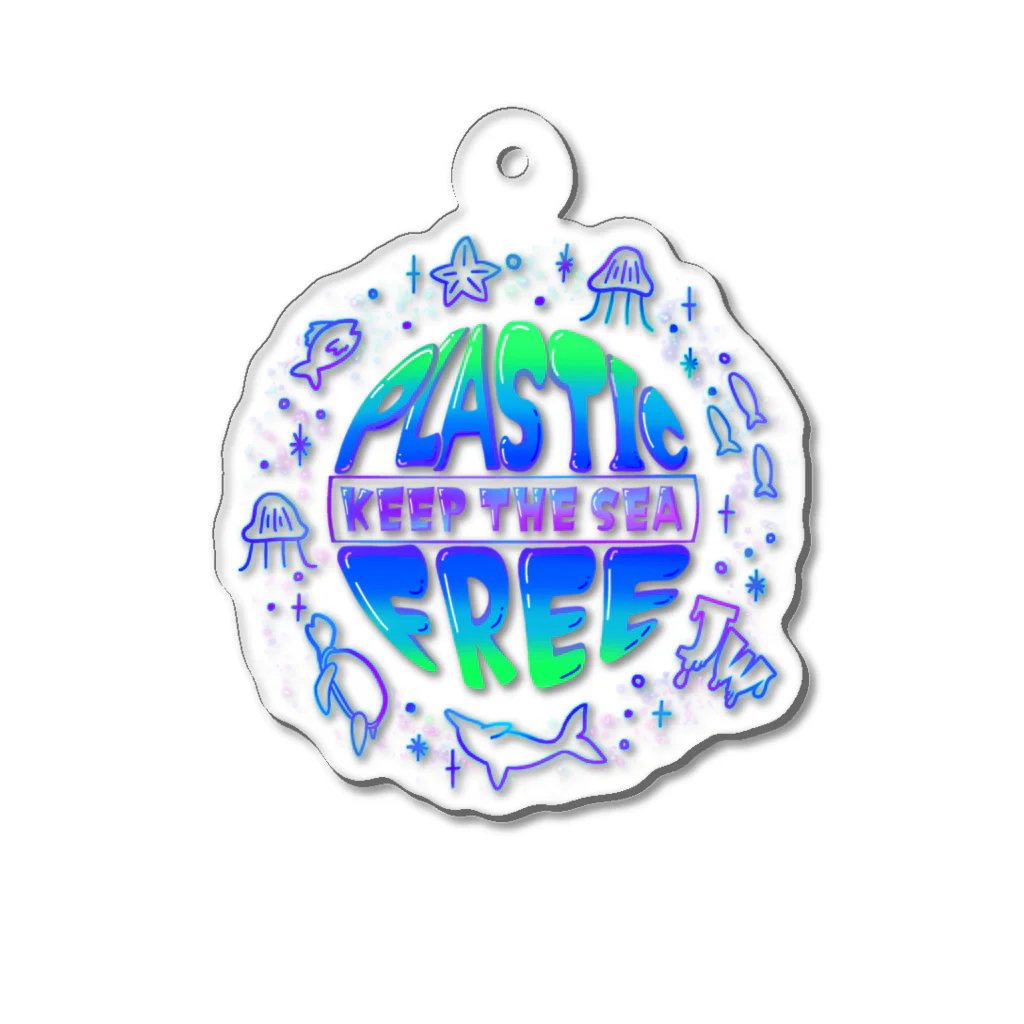 【公式】JELLY WONDERLAND【ショップ】のKEEP THE SEA Acrylic Key Chain