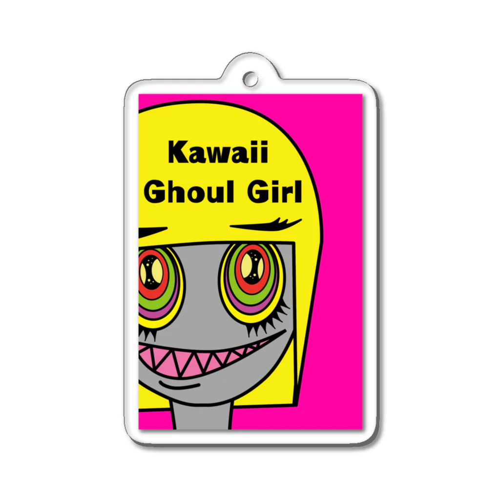 たすけんのイラストグッズのグールーのスー子さん（Kawaii Ghoul Girl） アクリルキーホルダー