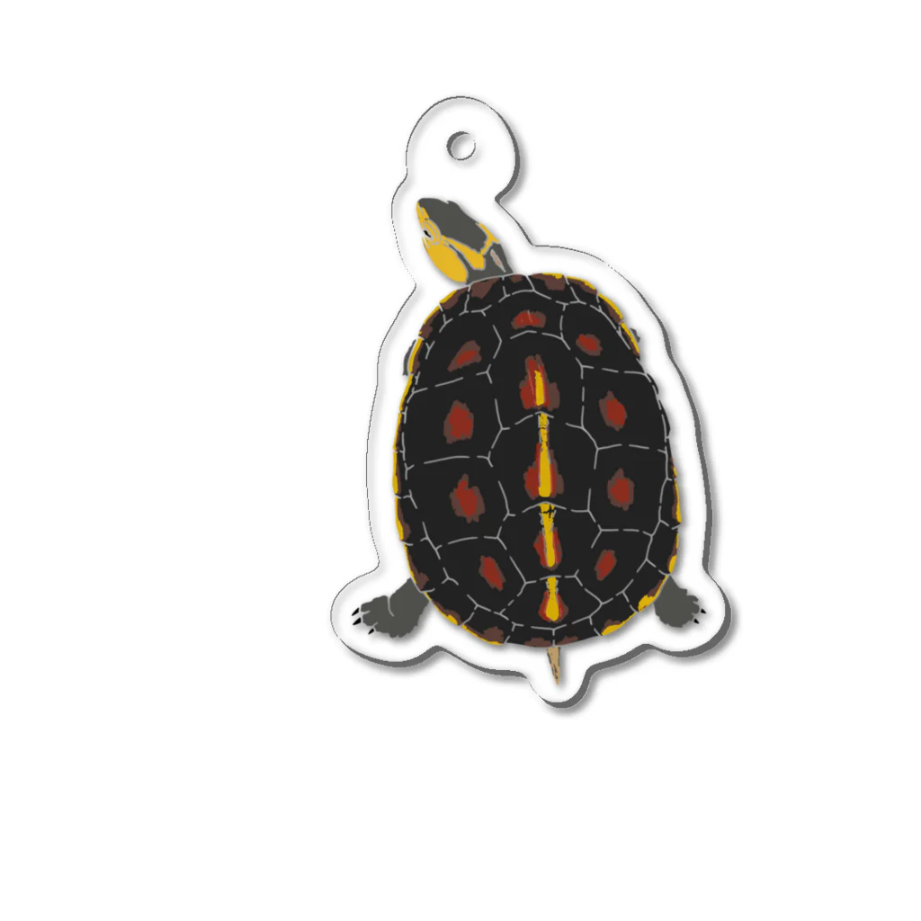 カメシックラボの幸運のセマルハコガメ Acrylic Key Chain