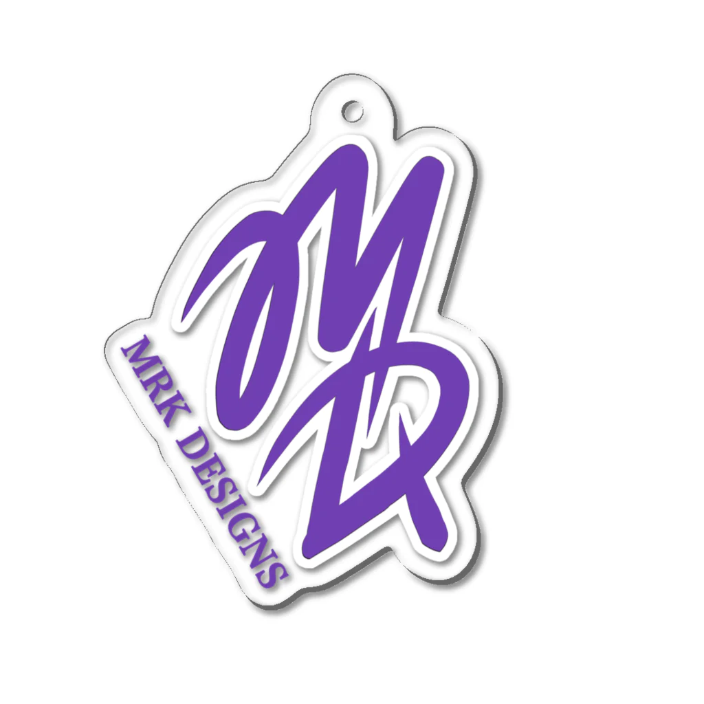 MRK DESIGNSのMD Logo  (Purple) アクリルキーホルダー