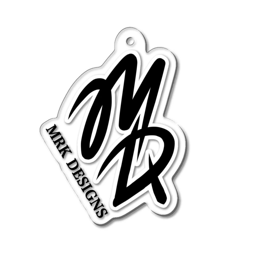 MRK DESIGNSのMD Logo  (Black) Acrylic Key Chain