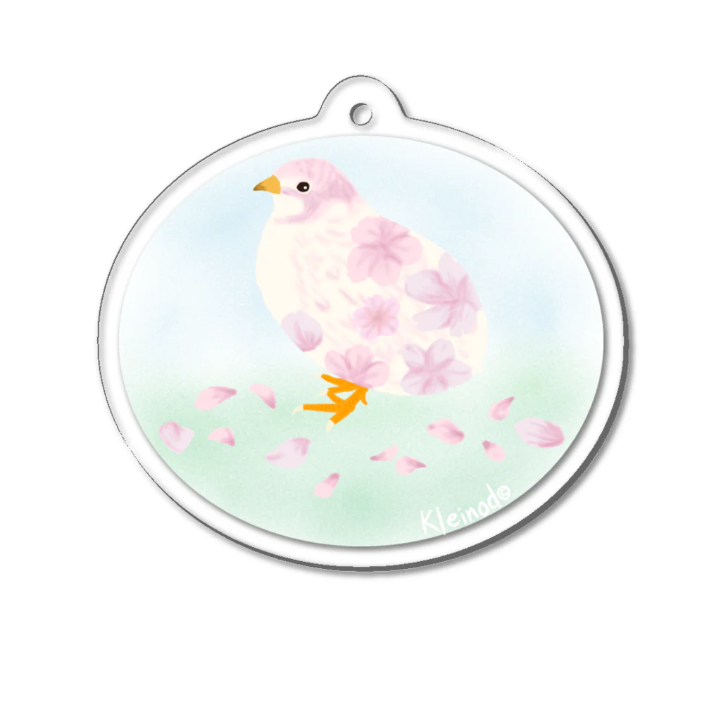 うずら話の桜のお姫さま Acrylic Key Chain