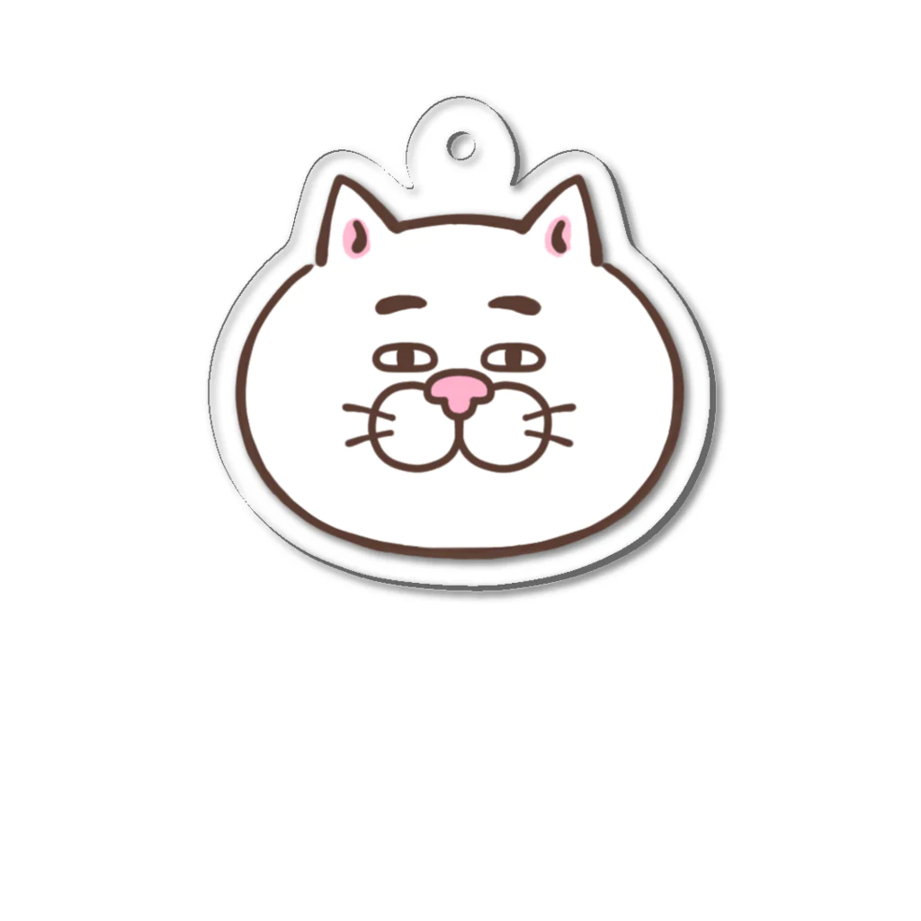 目つきの悪い猫＠いけやけいの顔だけシリーズ Acrylic Key Chain