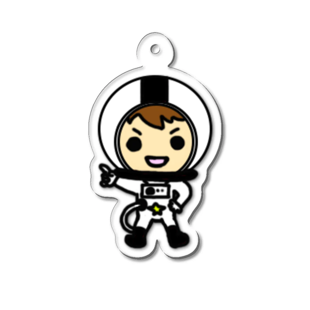 【公式】INGO地球防衛隊の「宇宙服隊員ブラック」キーホルダー Acrylic Key Chain