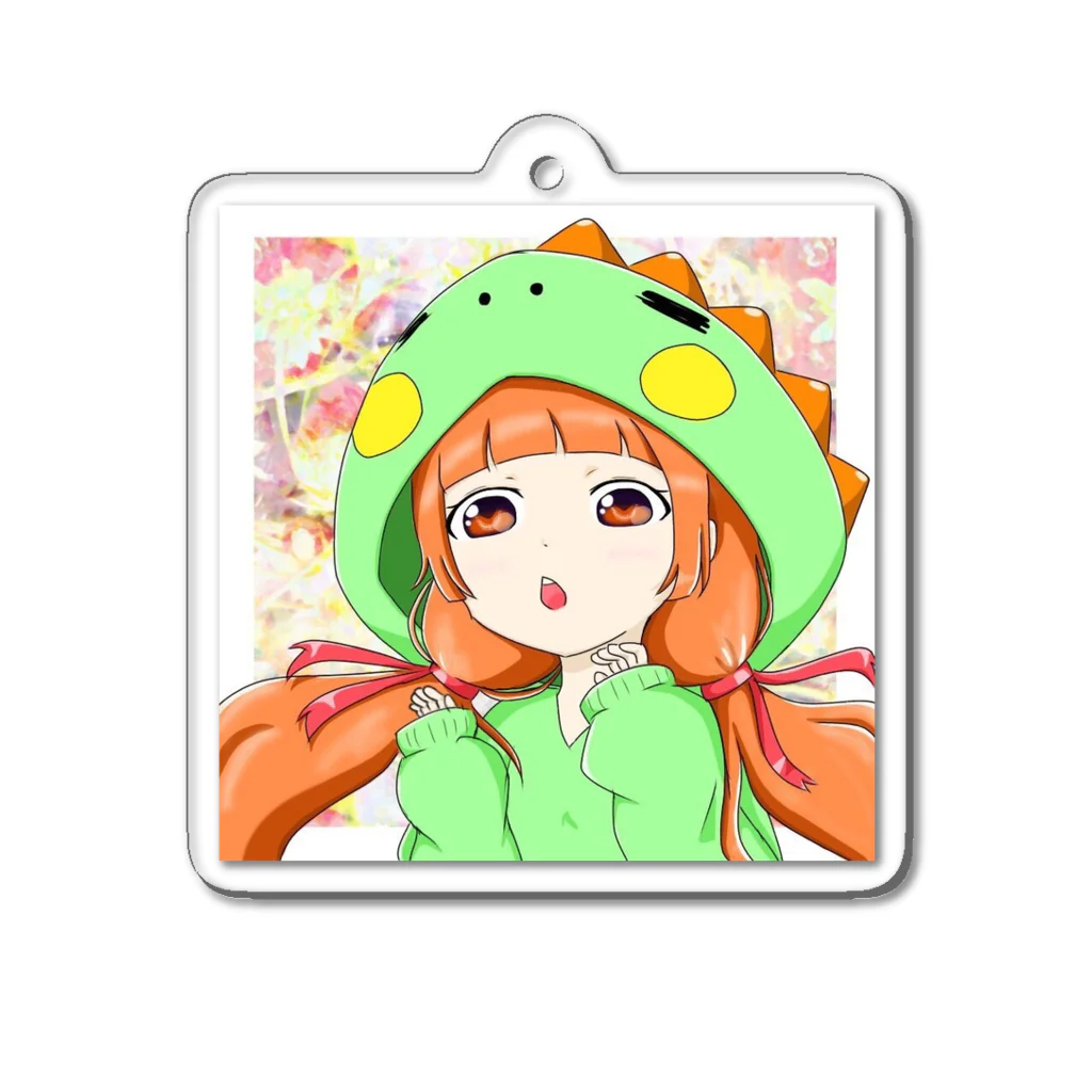 絵菜の恐竜女の子 Acrylic Key Chain