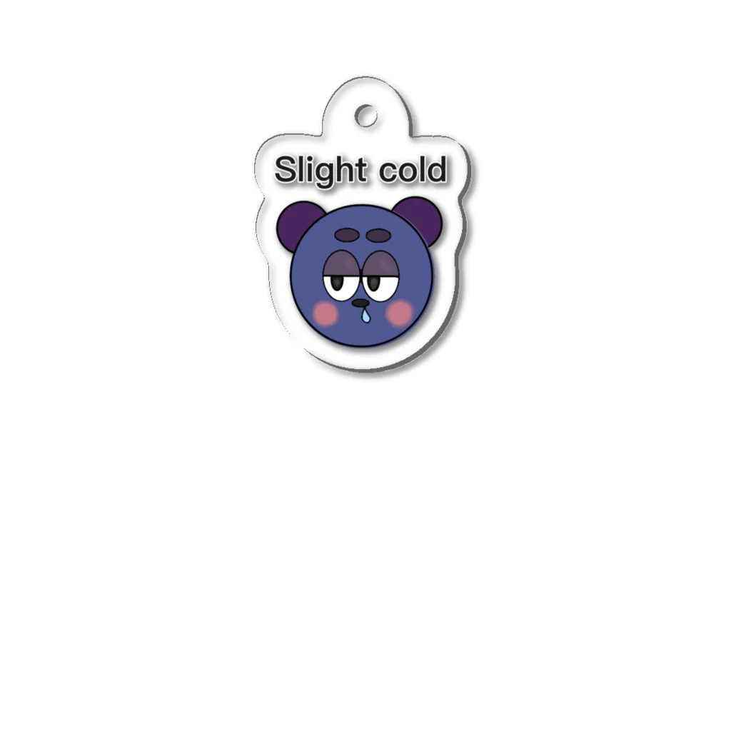 隣のぷよまめ家族の風邪気味ぽんくん Acrylic Key Chain