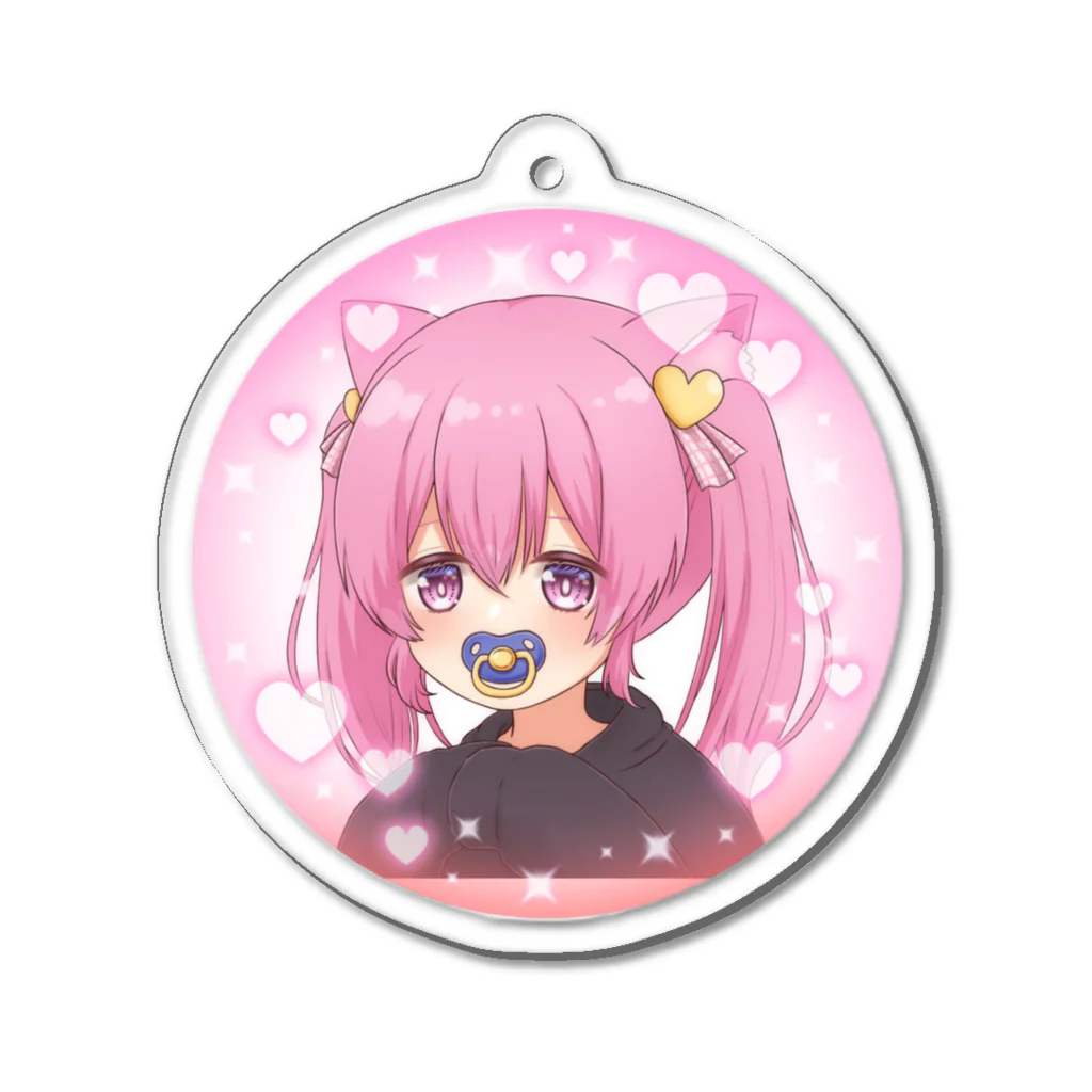 豚あちゃん豚_個人Vtuberの豚あちゃん豚です Acrylic Key Chain