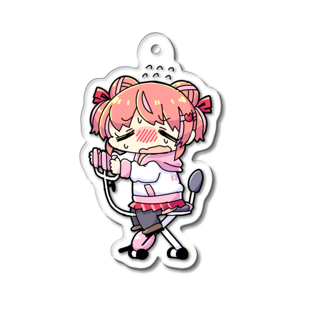 たらばかに子🦀KanikoProject所属のエアロバイクかに子ちゃん Acrylic Key Chain